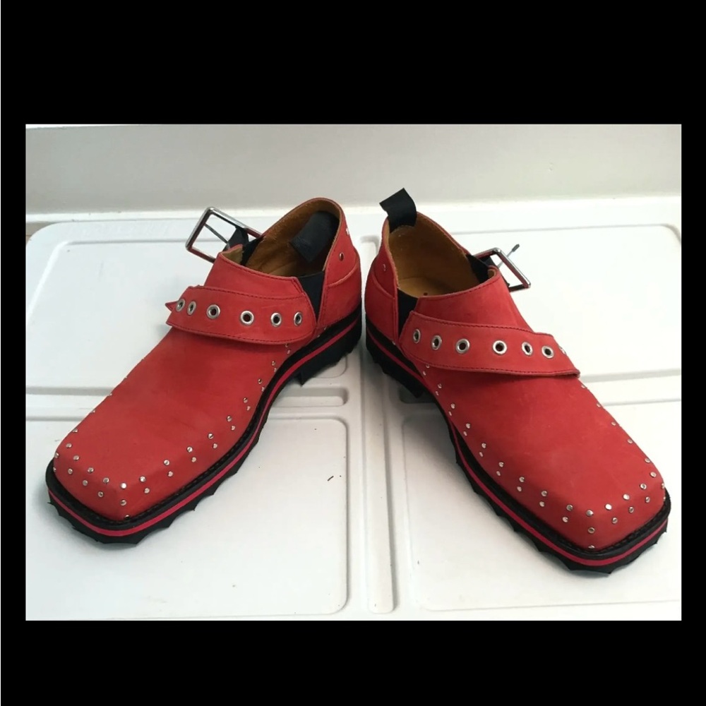 NEW John Fluevog Floyt leather slip on buckle shoes men size 5 women 7 - Picture 7 of 9